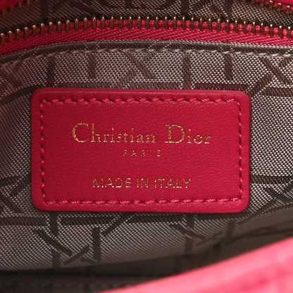 Christian Dior Lambskin Cannage Mini Lady Dior Fuchsia 5 of 13