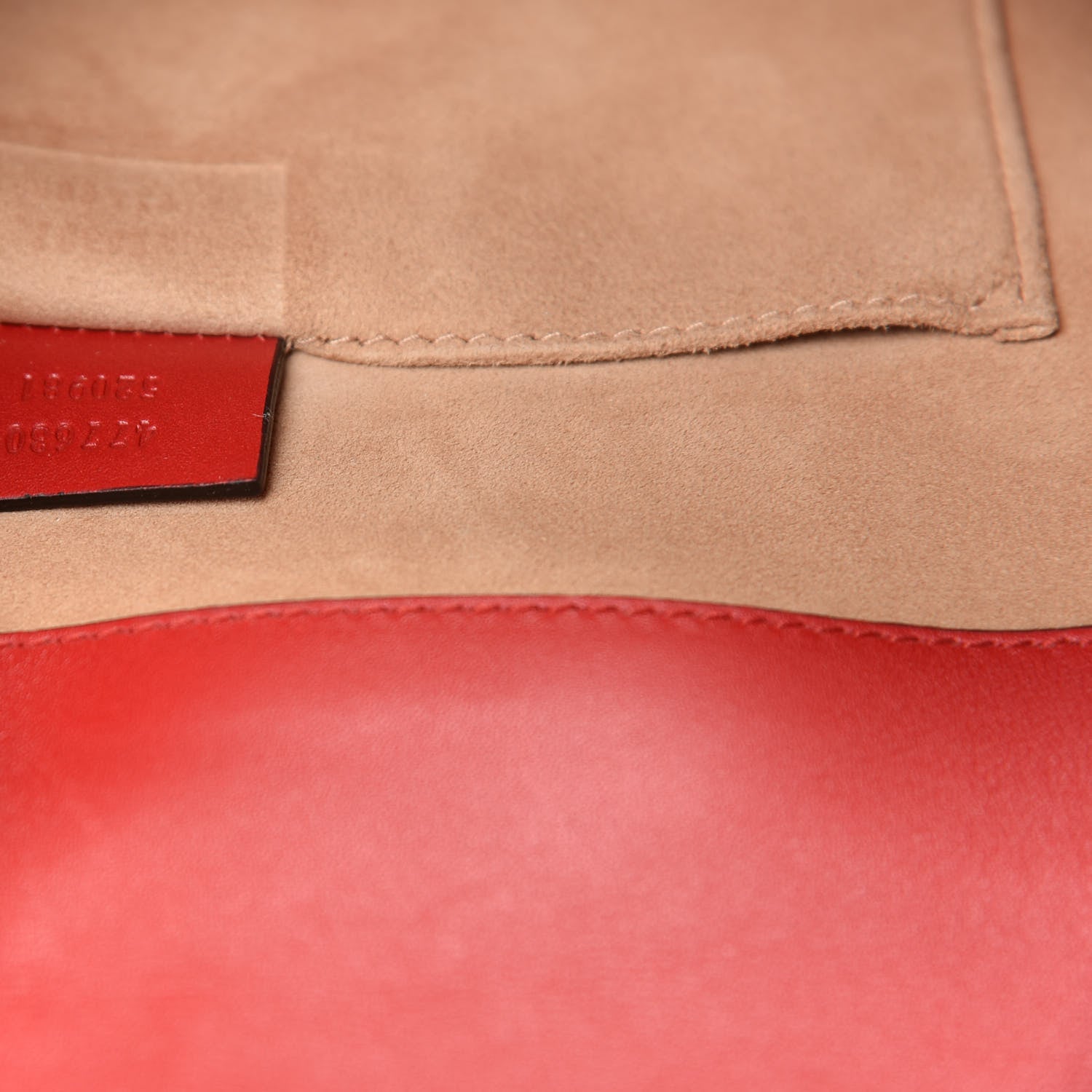 Gucci Calfskin Maxi Sylvie Clutch Red 7 of 10