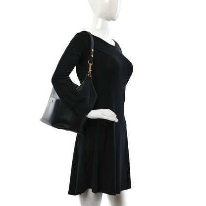 Celine Natural Calfskin Medium Zipped Hobo Black 2 of 8