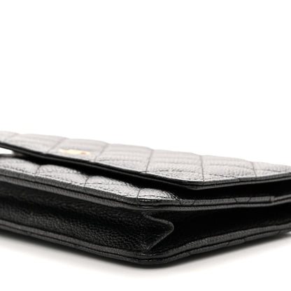 Chanel Caviar Quilted Wallet on Chain WOC Black 11 of 11