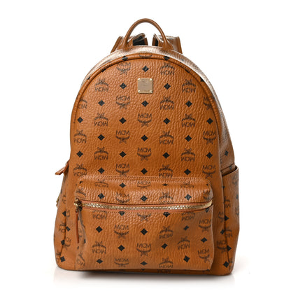MCM Visetos Large Stark Backpack Cognac 1 of 7