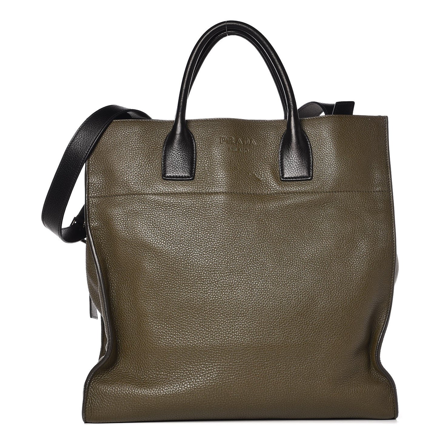 Vitello Daino Tote Dark Green