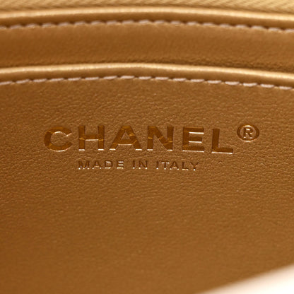 Chanel Shiny Lambskin Quilted Small Single Flap Ecru 6 of 10