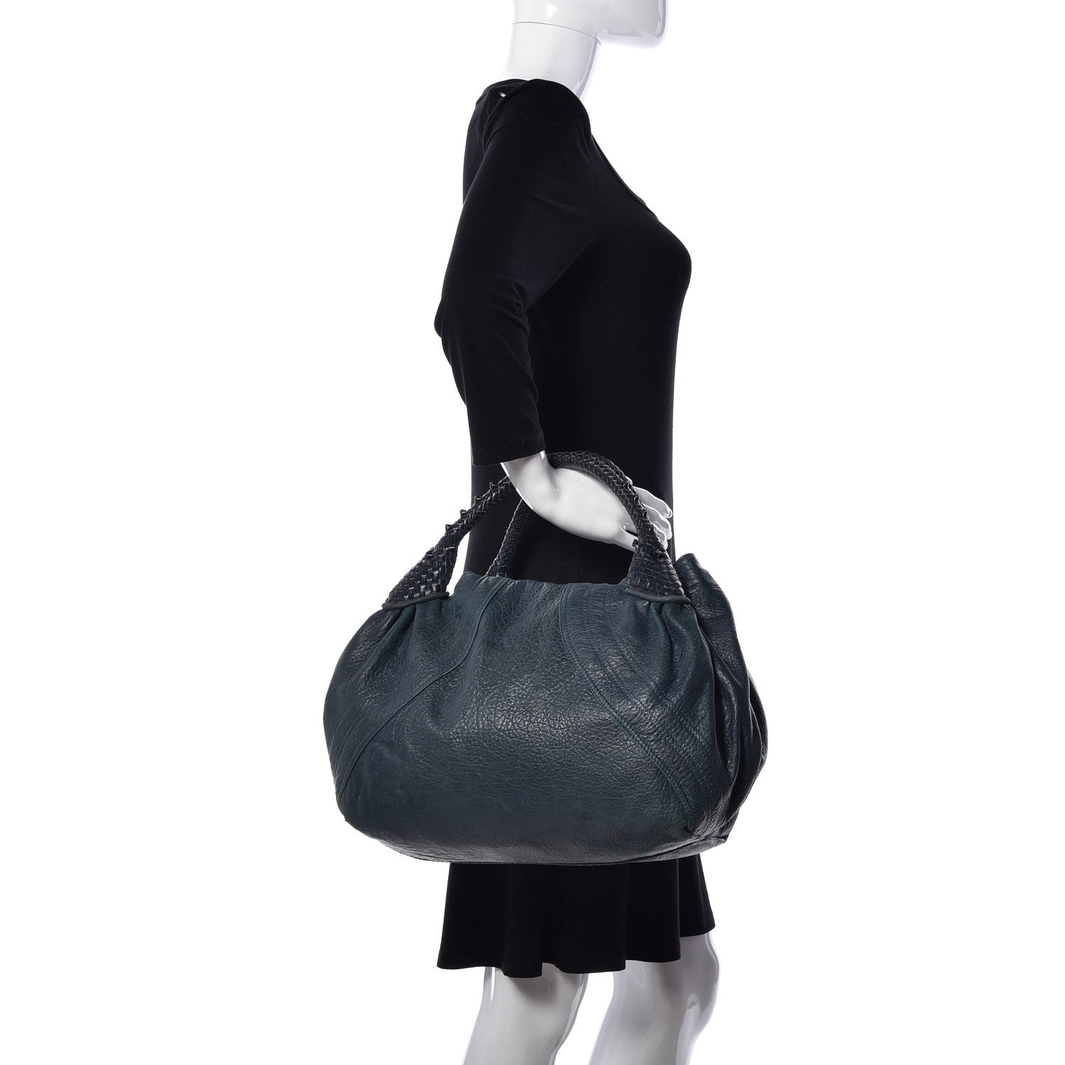 Fendi Nappa Nuvolata Spy Petrolio 2 of 8
