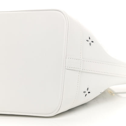 Louis Vuitton Calfskin Monogram Cutout Petit Noe White 10 of 10