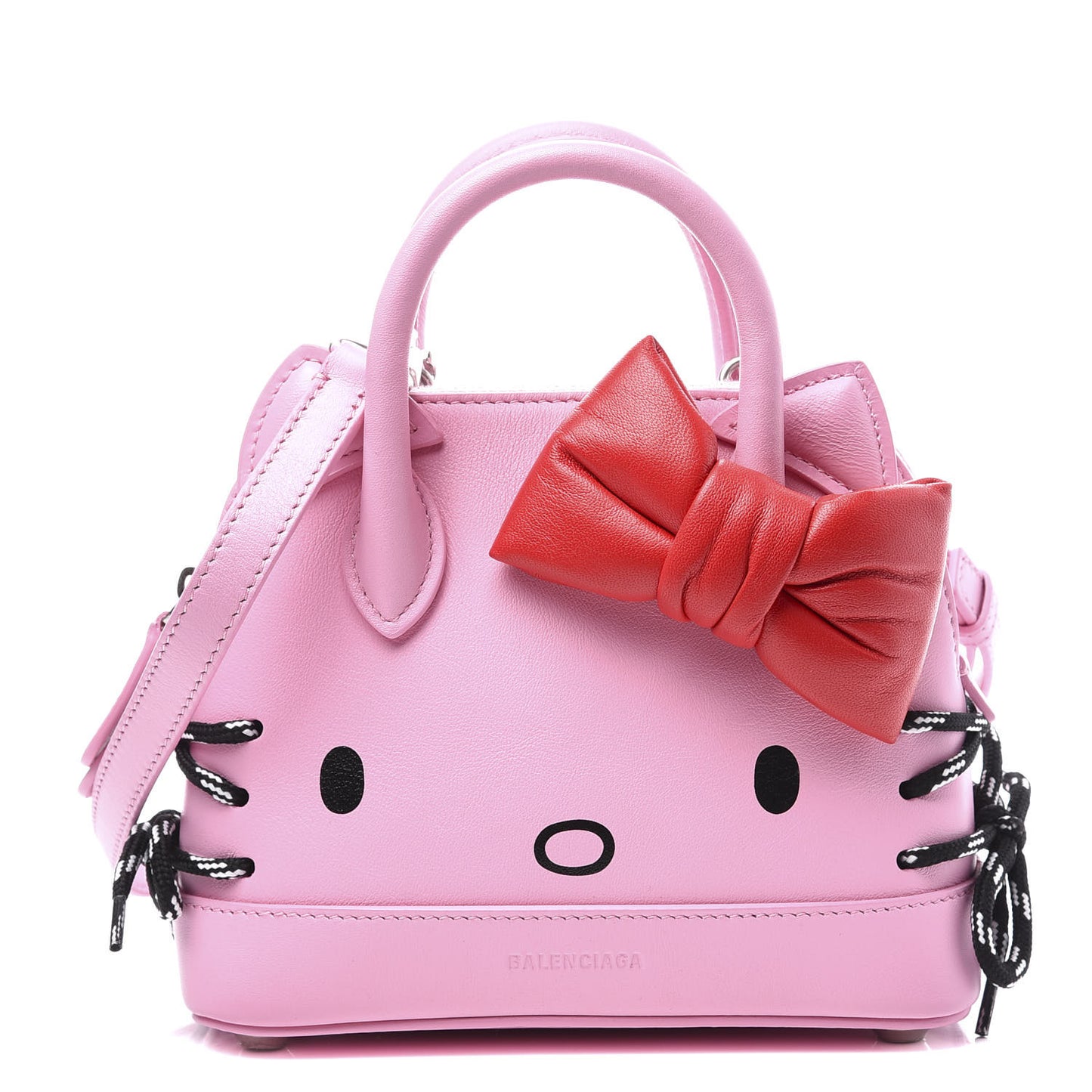 Calfskin Hello Kitty XXS Ville Top Handle Bag Pink