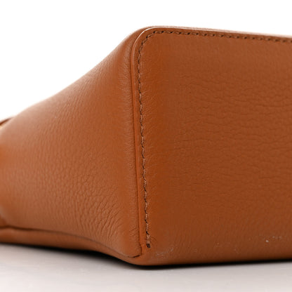 Loro Piana Grained Calfskin L19 Extra Pocket Pouch Warm Tan 8 of 9