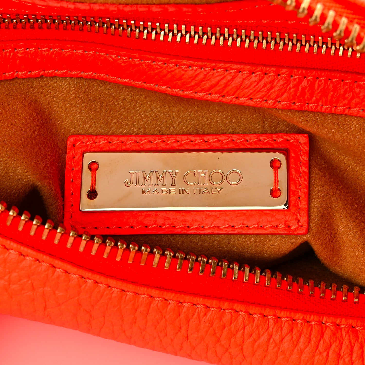 Jimmy Choo Deerskin Solar Hobo Orange 6 of 12
