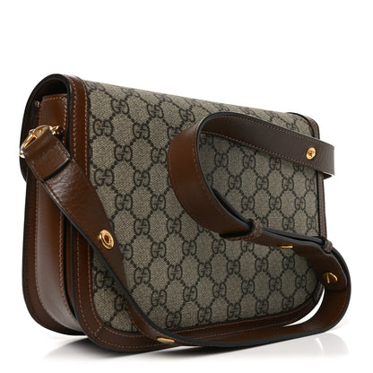Gucci GG Supreme Monogram Horsebit 1955 Shoulder Bag Beige Brown Sugar 3 of 13