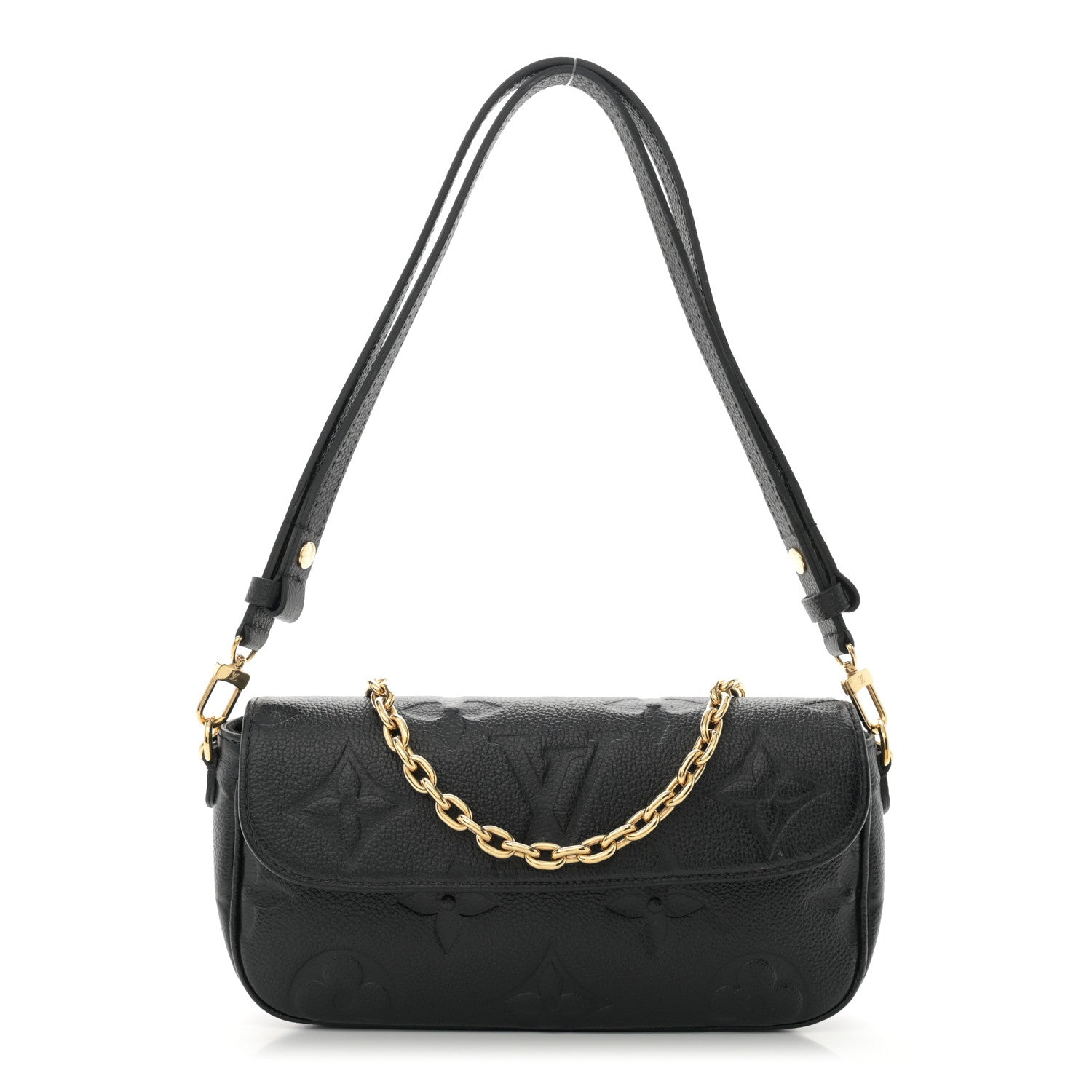 Louis Vuitton Empreinte Monogram Giant Ivy Wallet On Chain Black 1 of 10