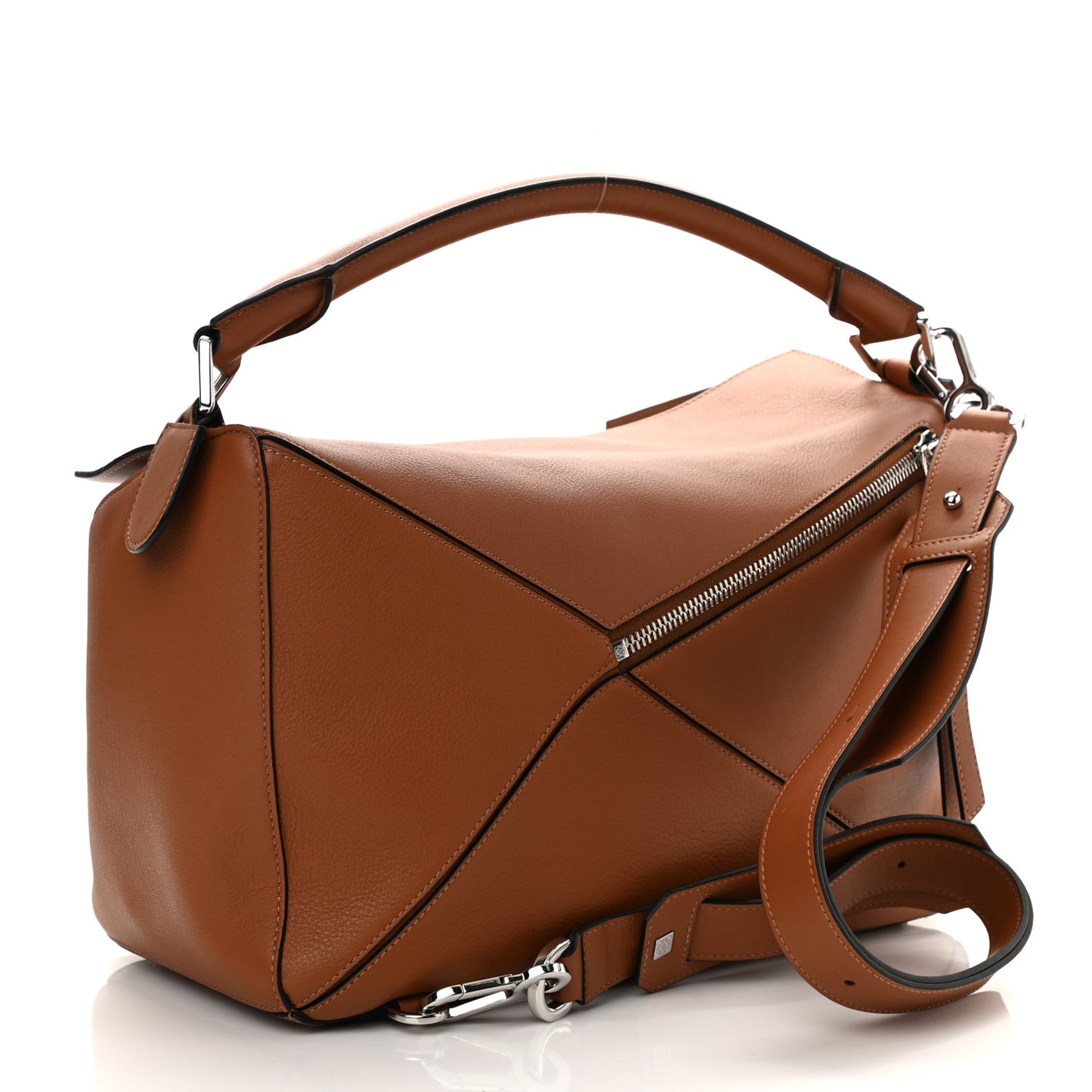 Calfskin Large Puzzle Bag Tan