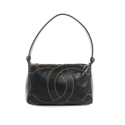 Chanel Caviar CC Stitched Small Hobo Black 1 of 7