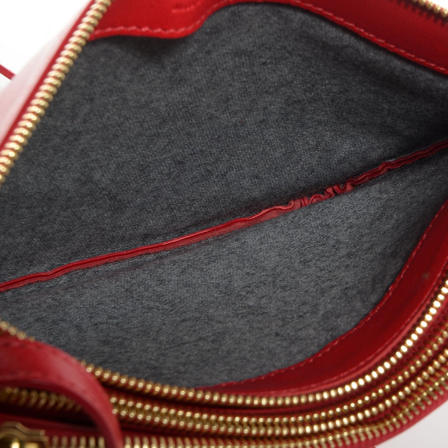 Celine Lambskin Large Trio Crossbody Bag Vermillion 5 of 7