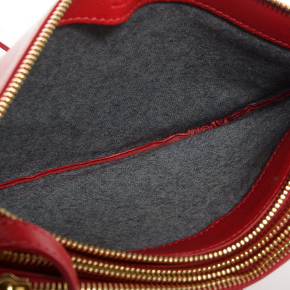 Celine Lambskin Large Trio Crossbody Bag Vermillion 5 of 7