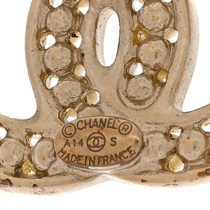 Chanel Pearl CC Earrings Light Gold 4 of 6