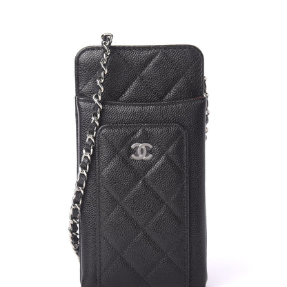 Chanel Caviar Quilted Zip Phone Case Black 12 of 13