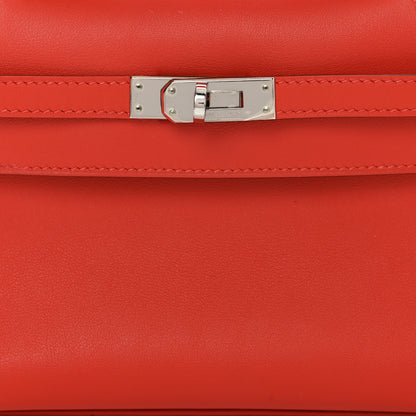 Hermes Swift Kelly Pochette Clutch Rouge Tomate 8 of 8