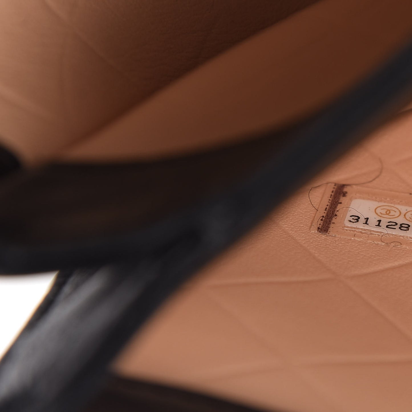 Calfskin Quilted Moon Messenger Black