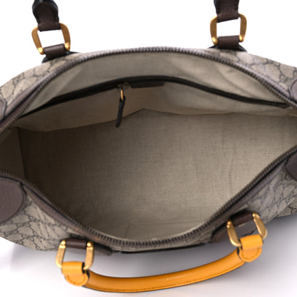 Gucci Soft GG Supreme Monogram Web Medium Duffle Bag Beige New Acero Crop 5 of 14