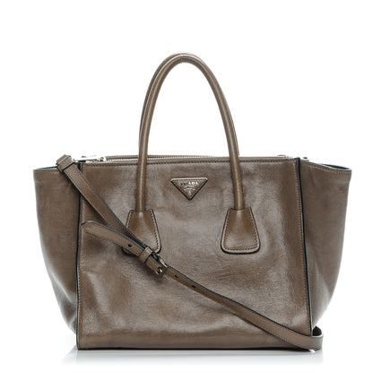 Prada Glace Calf Twin Pocket Tote Argilla 1 of 10