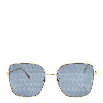 Fendi Metal Square Sunglasses FE40013U Gold Brown 2 of 10