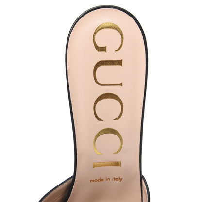 Gucci Malaga Kid Crystal Square G Madelyn Mules 40 Black 7 of 10