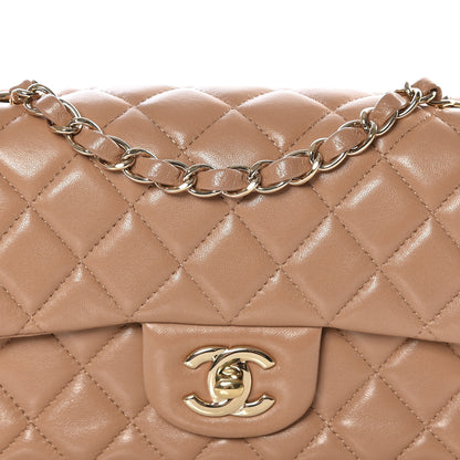 Chanel Lambskin Quilted Mini Rectangular Flap Beige 10 of 10