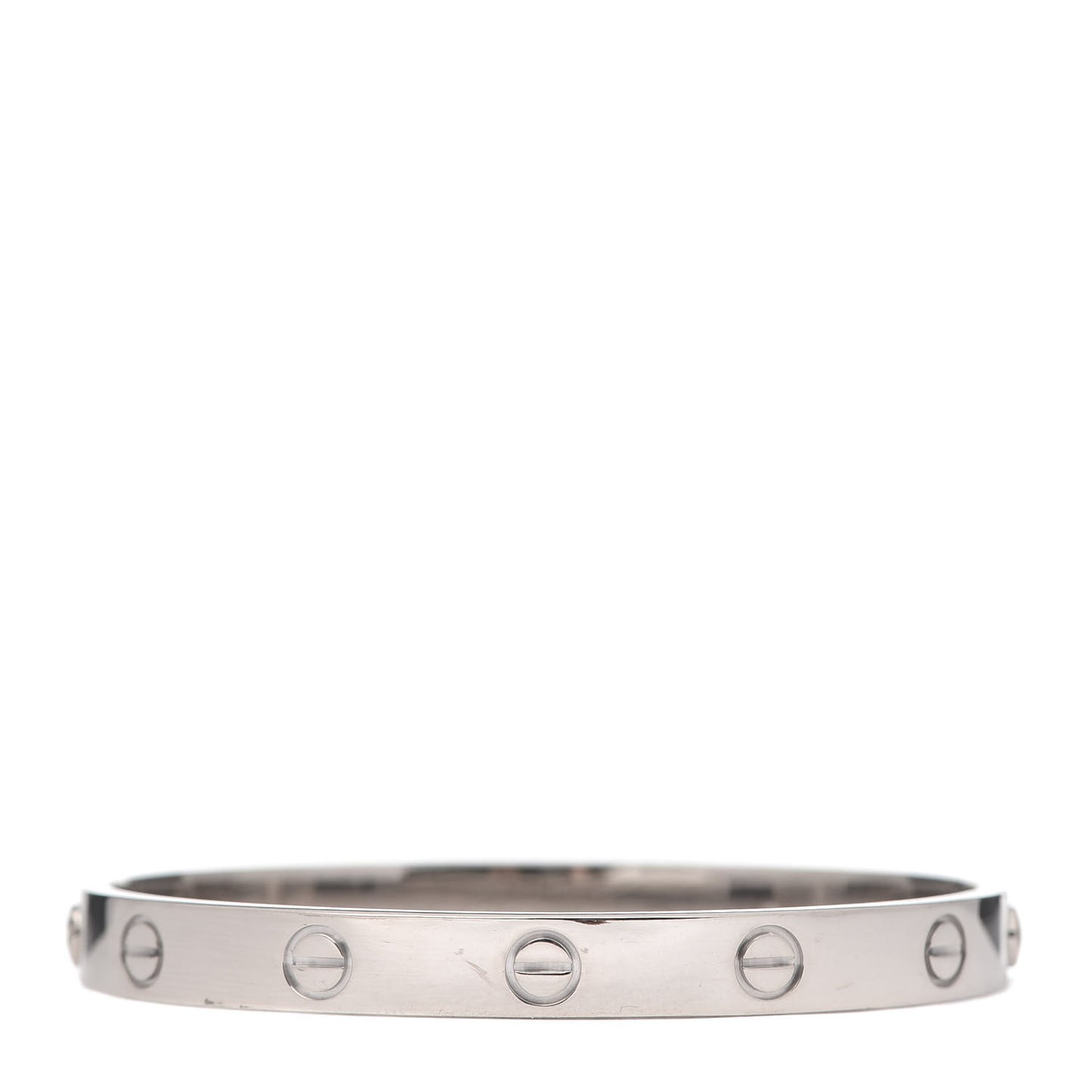 18K White Gold LOVE Bracelet 16