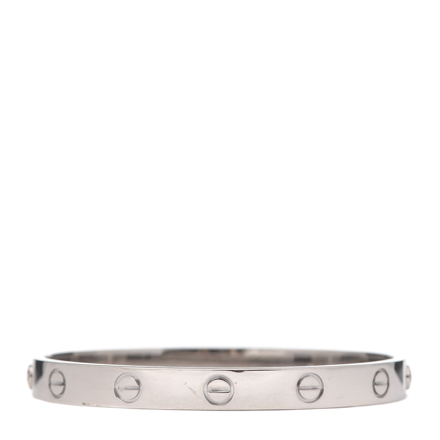 Cartier 18K White Gold LOVE Bracelet 16 1 of 5