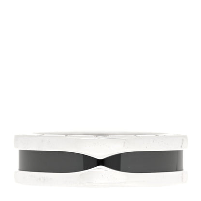 Bulgari Sterling Silver Ceramic Save The Children One-Band Ring 56 7.5 1 of 6