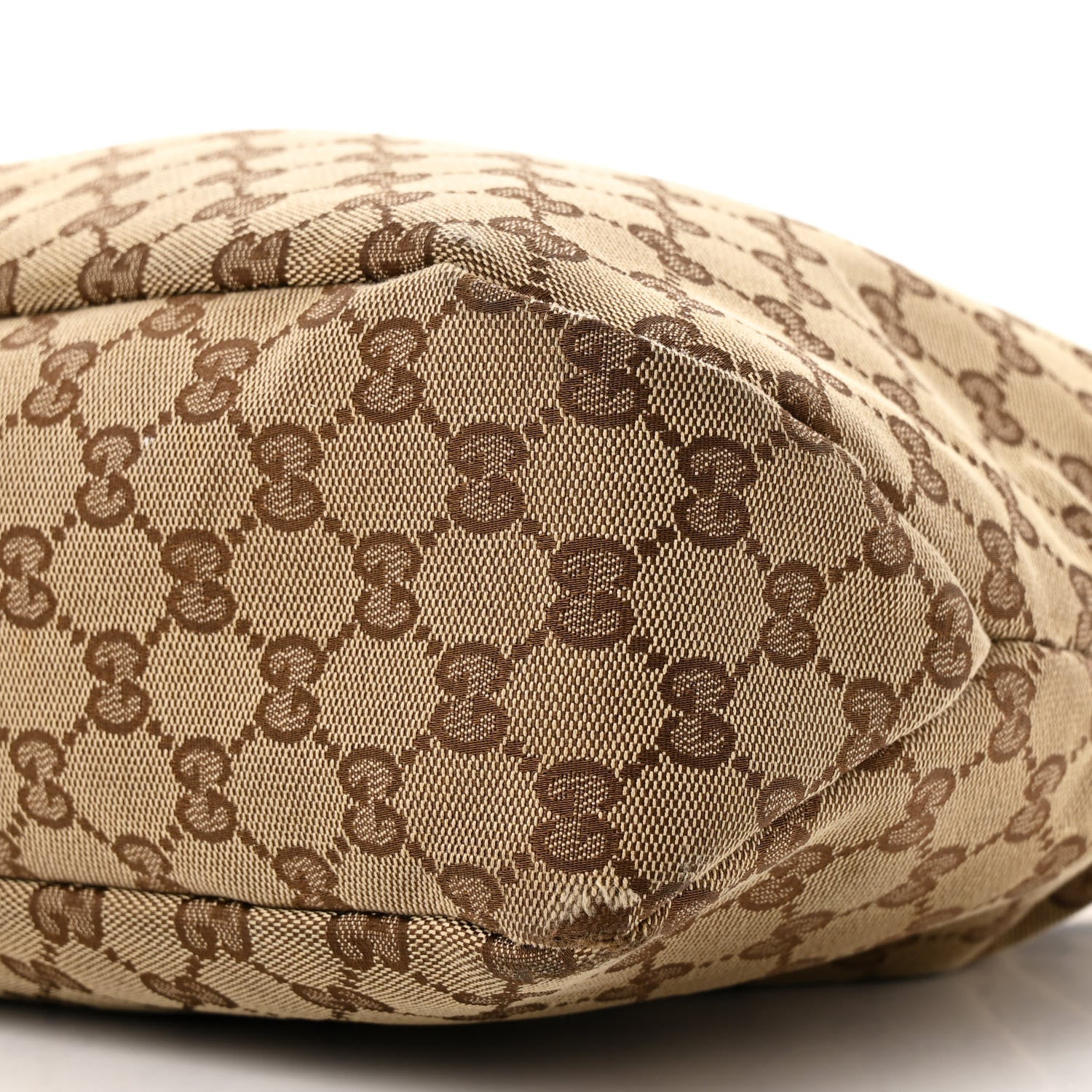 Gucci Monogram Medium Horsebit Chain Hobo Dark Brown 10 of 13
