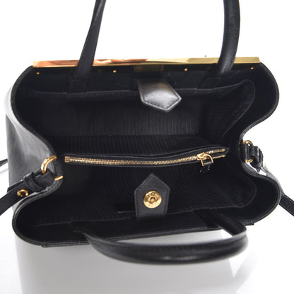 Fendi Vitello Elite Petite 2Jours Tote Black 6 of 8
