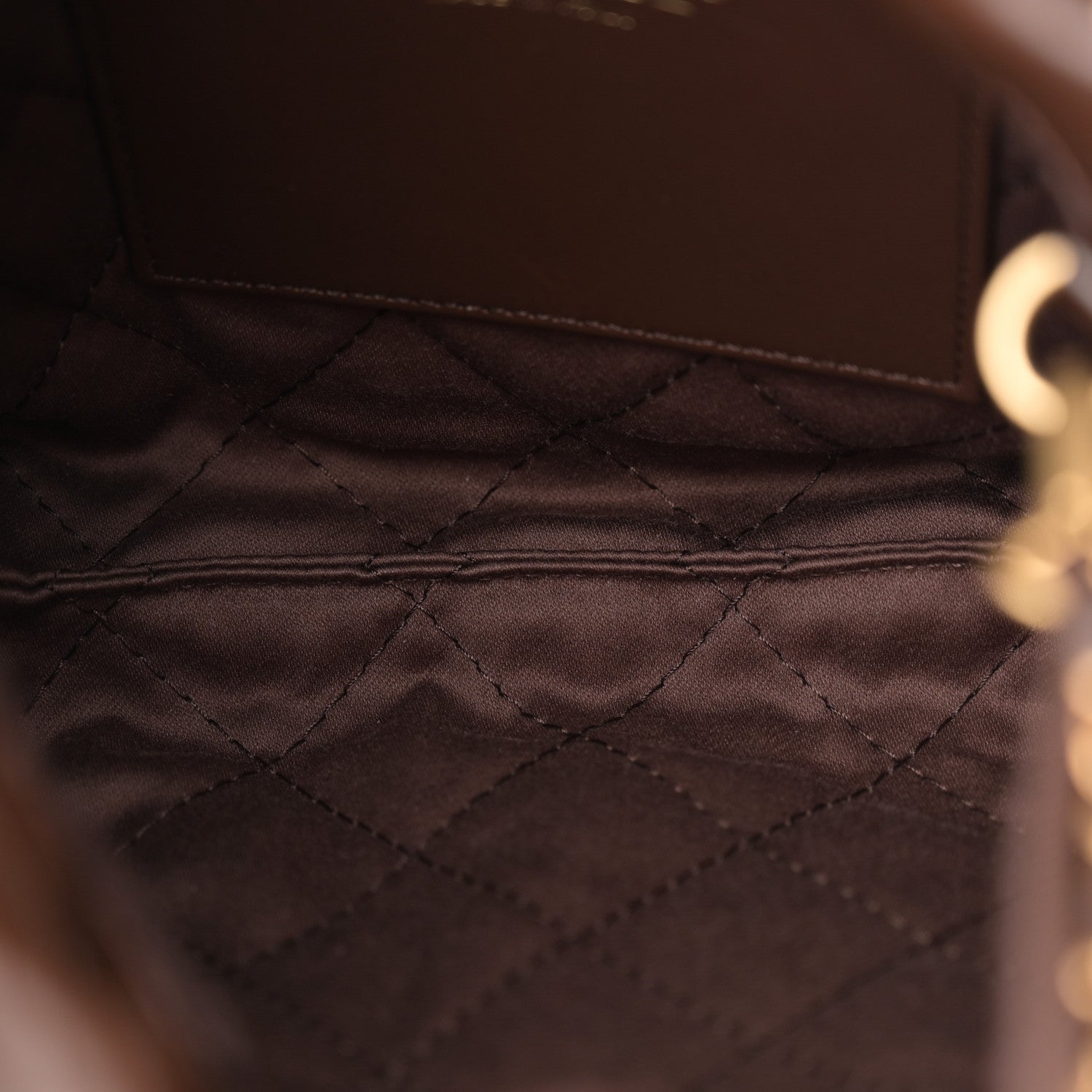 Chanel Shiny Calfskin Quilted Mini Chanel 22 Brown 5 of 11