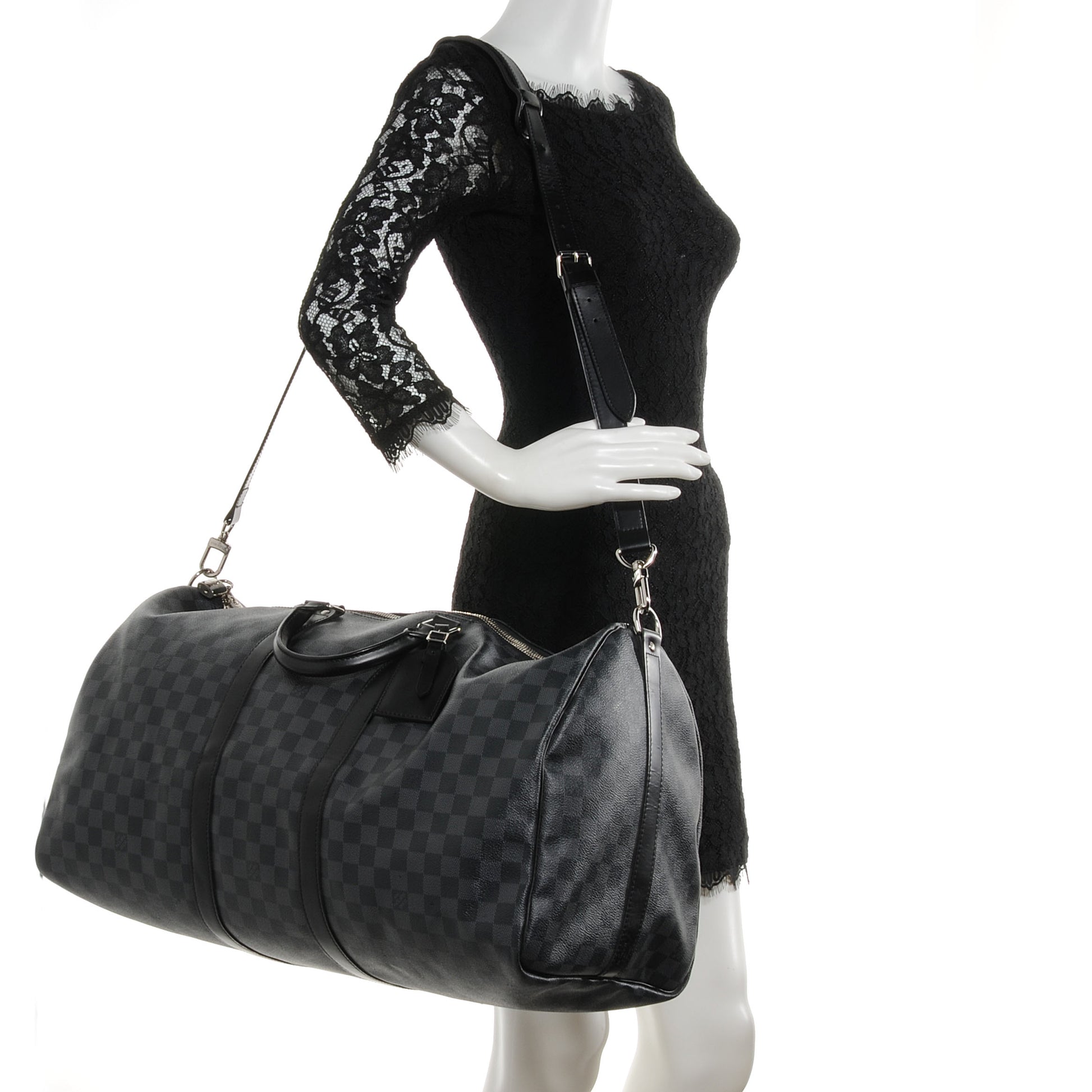 Louis Vuitton Damier Graphite Keepall Bandouliere 55 2 of 7