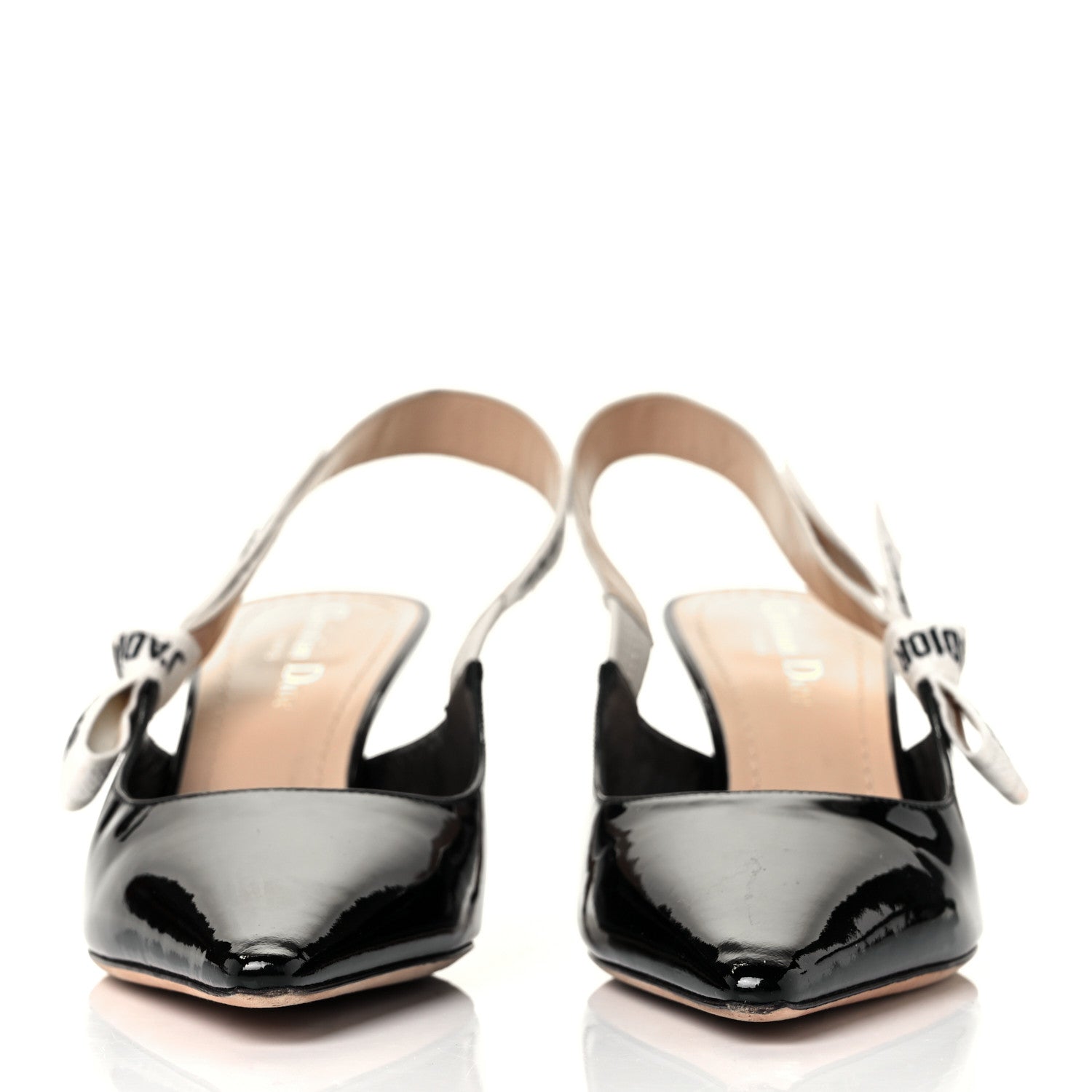 Christian Dior Patent Ribbon J'Adior Slingback 65mm Pumps 39 Black 2 of 8