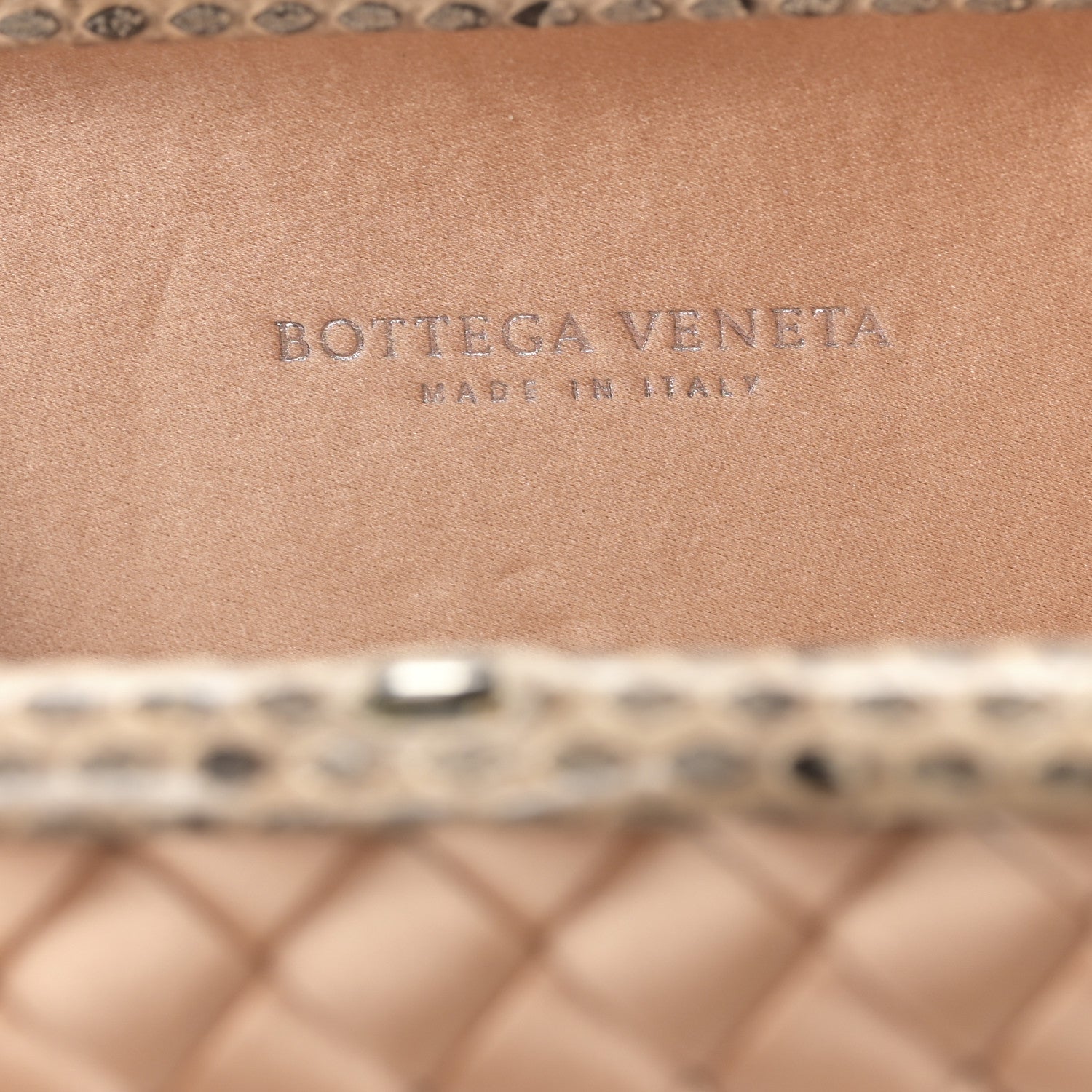 Bottega Veneta Satin Intreccio Impero Ayers Knot Clutch Flamingo 6 of 8