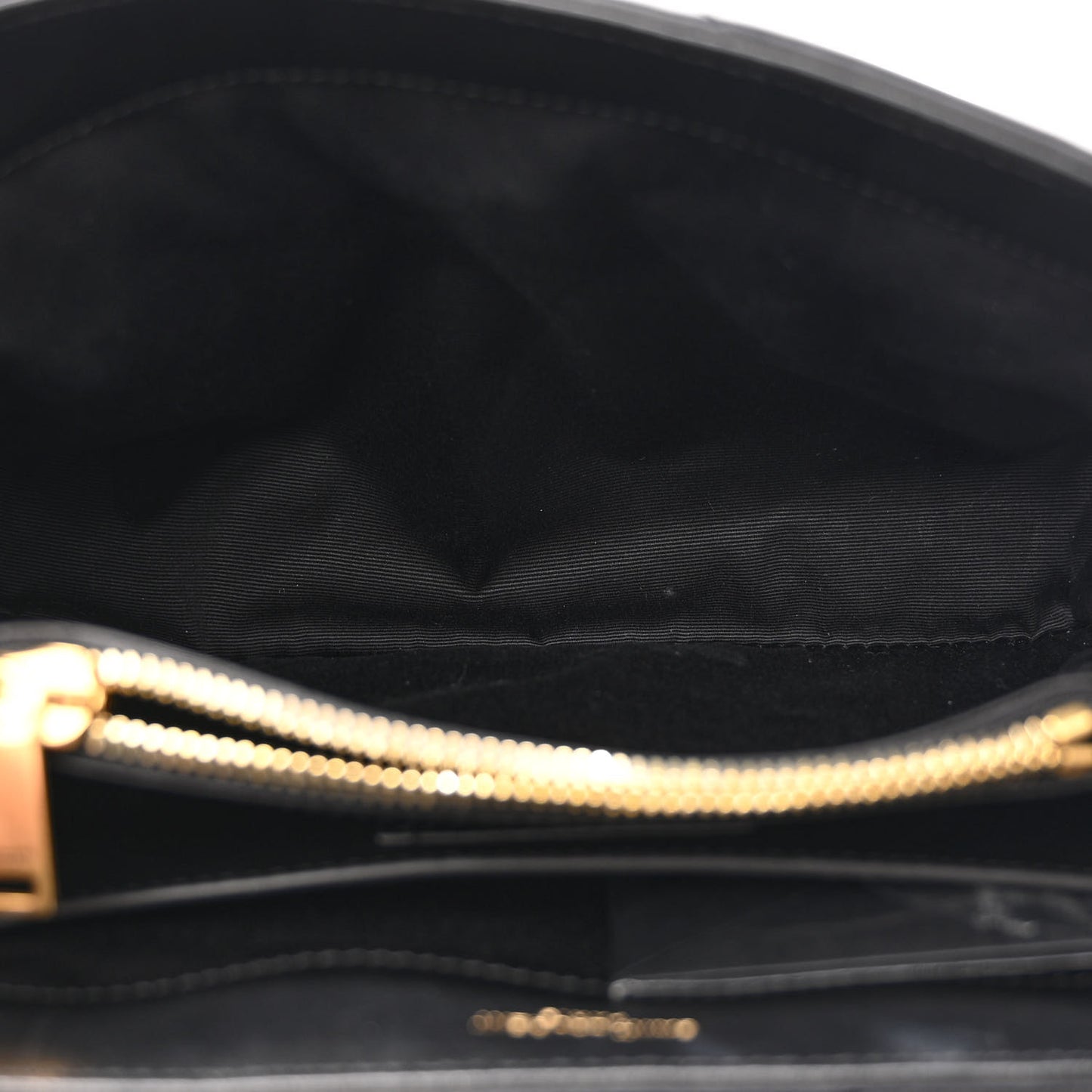 Calfskin Y Quilted Monogram Small Loulou Chain Satchel Black