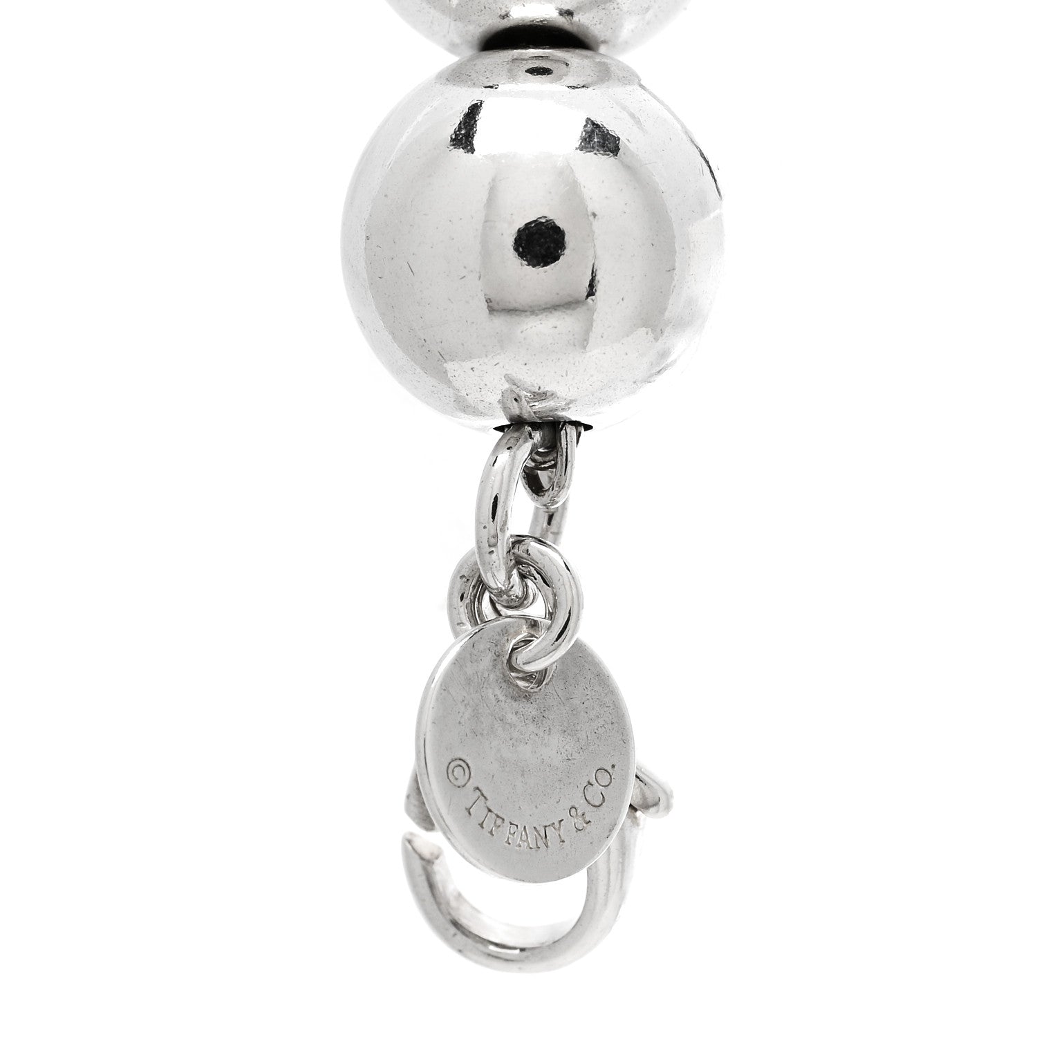 Tiffany Sterling Silver 10mm HardWear Ball Bracelet 3 of 4