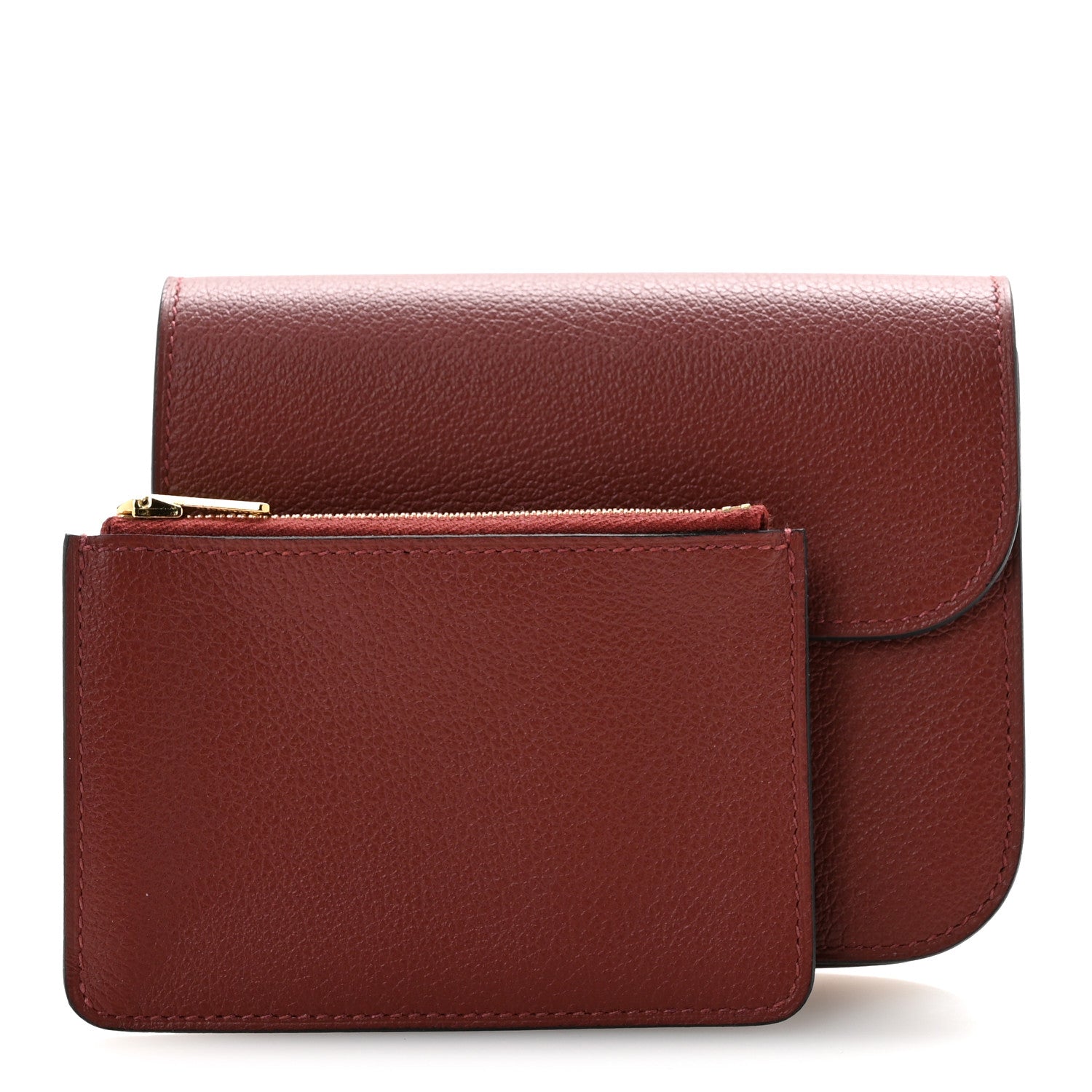 Hermes Evercolor Constance Slim Wallet Rouge H 3 of 9