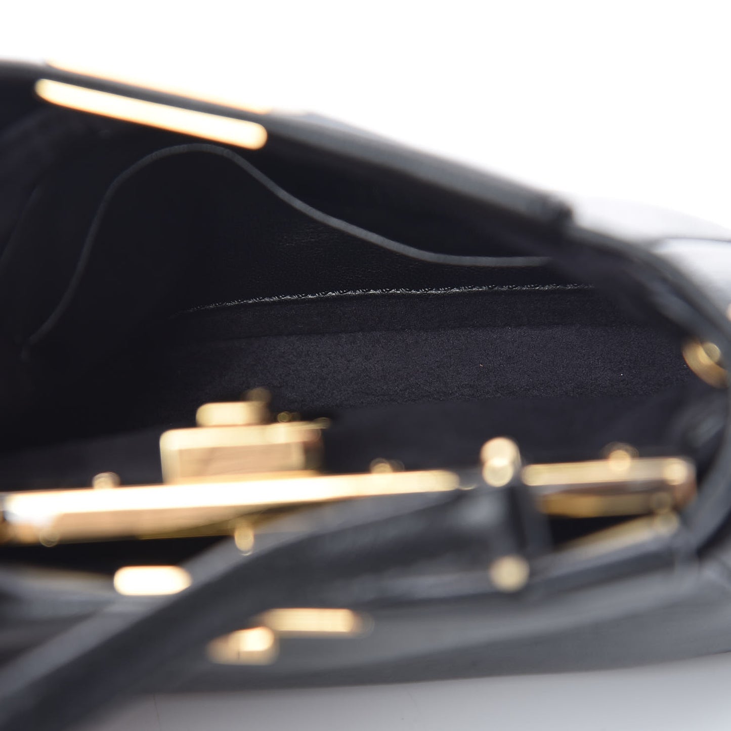 Nappa Micro Peekaboo Iconic Satchel Black