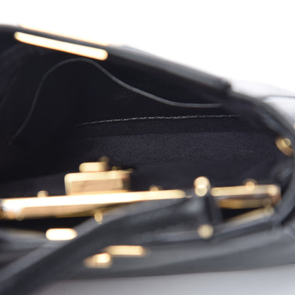 Fendi Nappa Micro Peekaboo Iconic Satchel Black 6 of 11