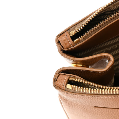 Prada Saffiano Lux Extra Large Galleria Double Zip Tote Caramel 14 of 19