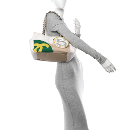 Chanel Canvas Quilted N°5 Shopping Tote Beige 2 of 13