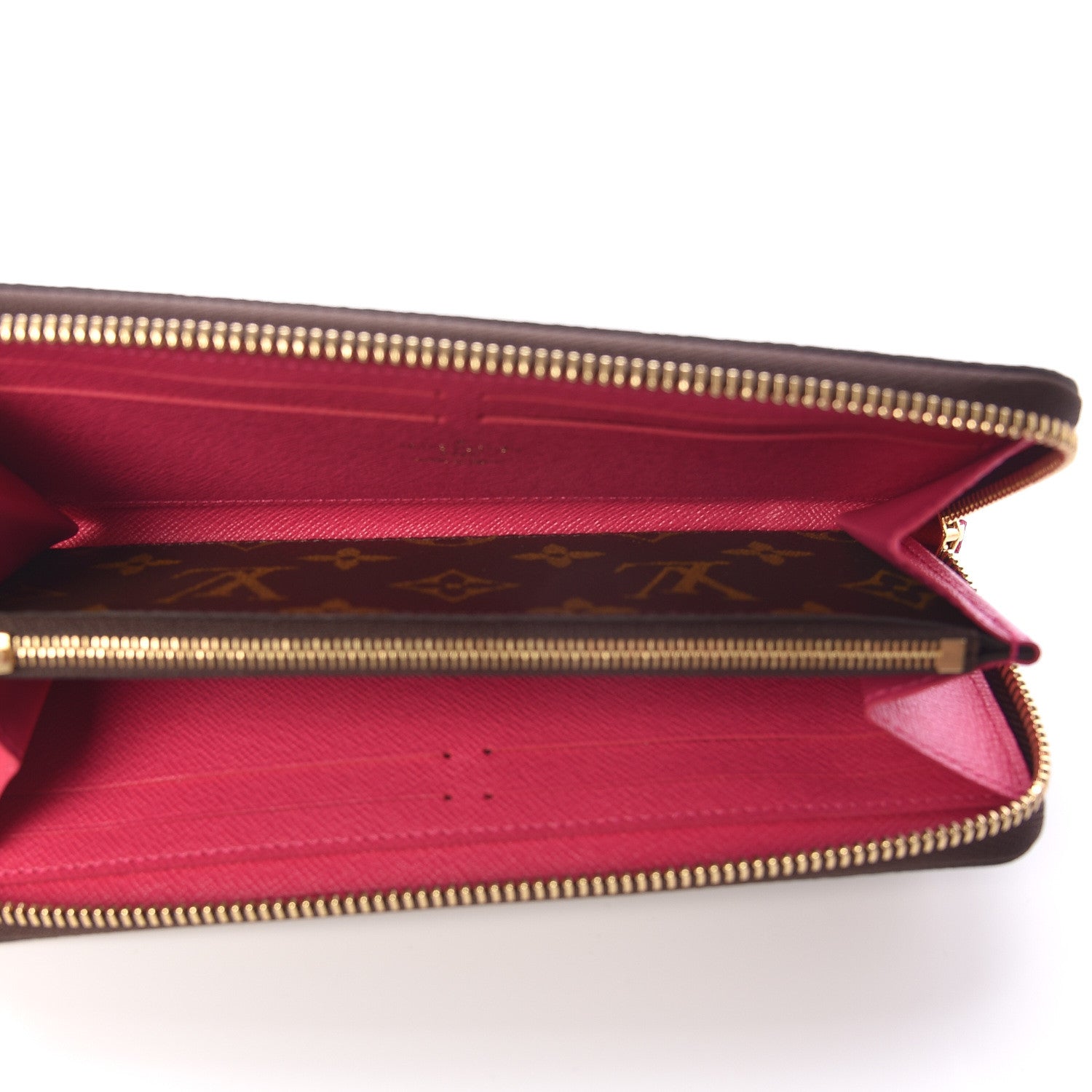 Louis Vuitton Monogram Clemence Wallet Hot Pink 5 of 8