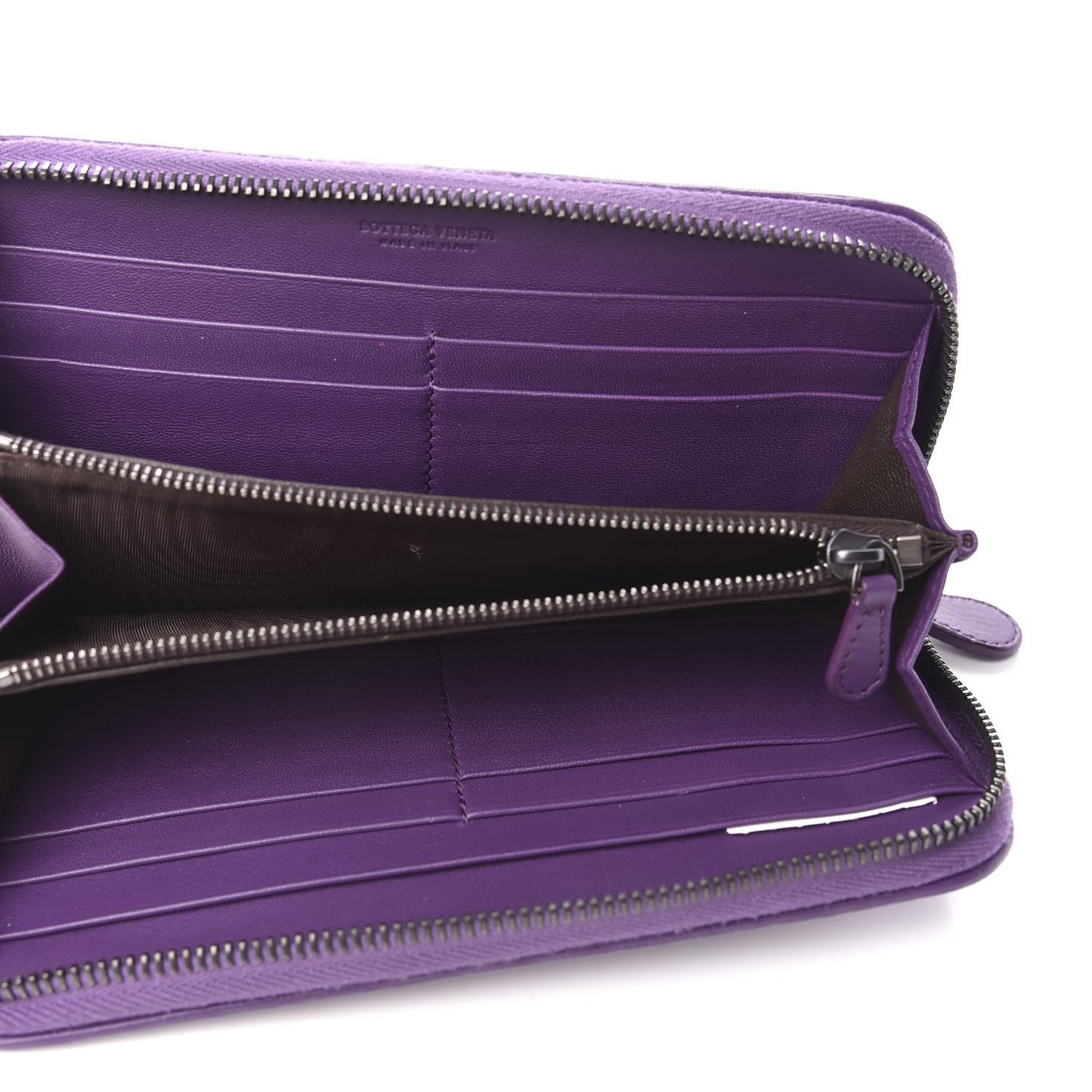 Nappa Intrecciato Zip Around Wallet Monalisa