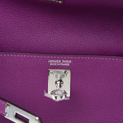 Hermes Evercolor Kelly Danse II Belt Bag Anemone 8 of 10
