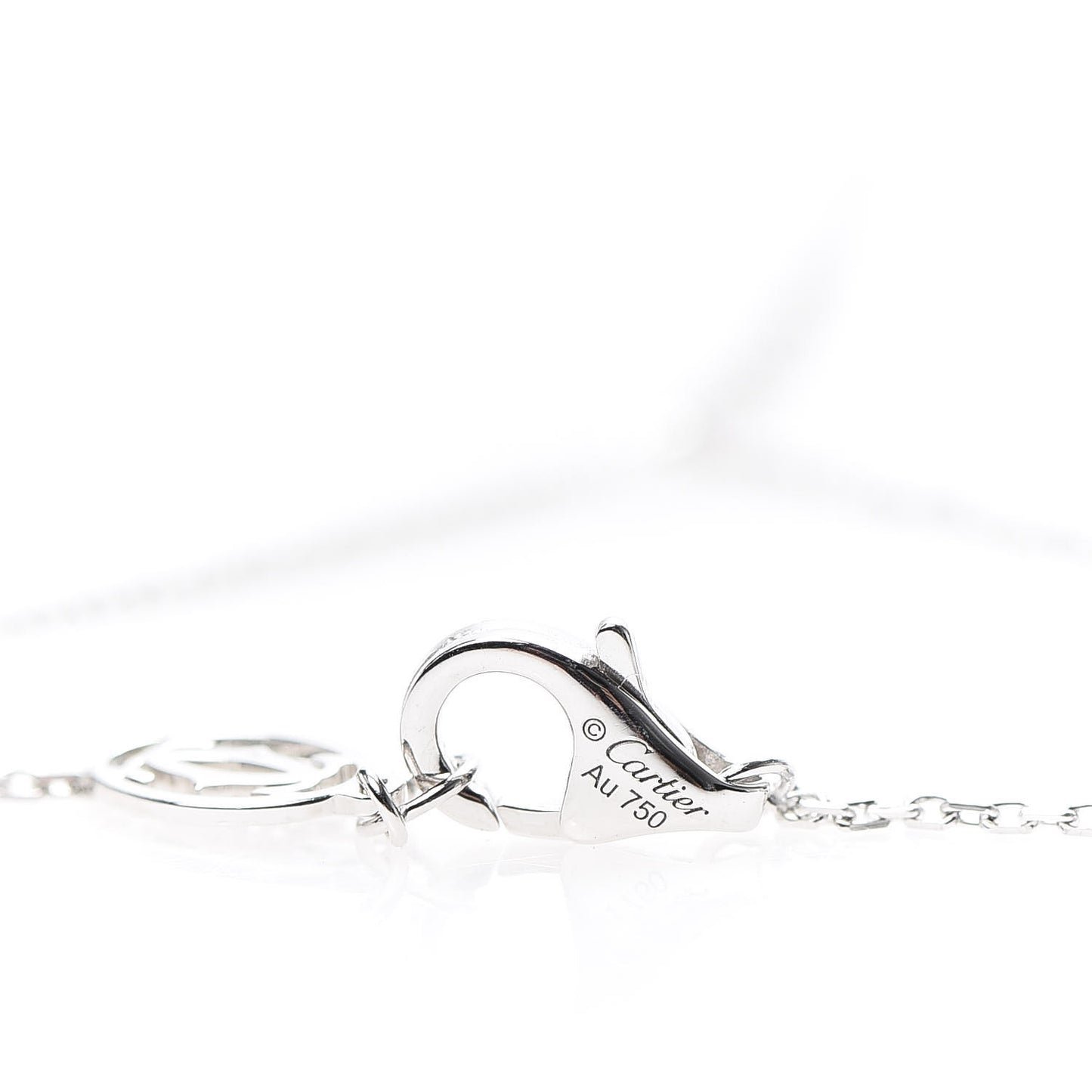 18K White Gold Diamond XS D'Amour Pendant Necklace