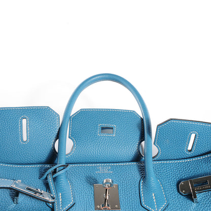 Hermes Togo Birkin 35 Blue Jean 2 of 28