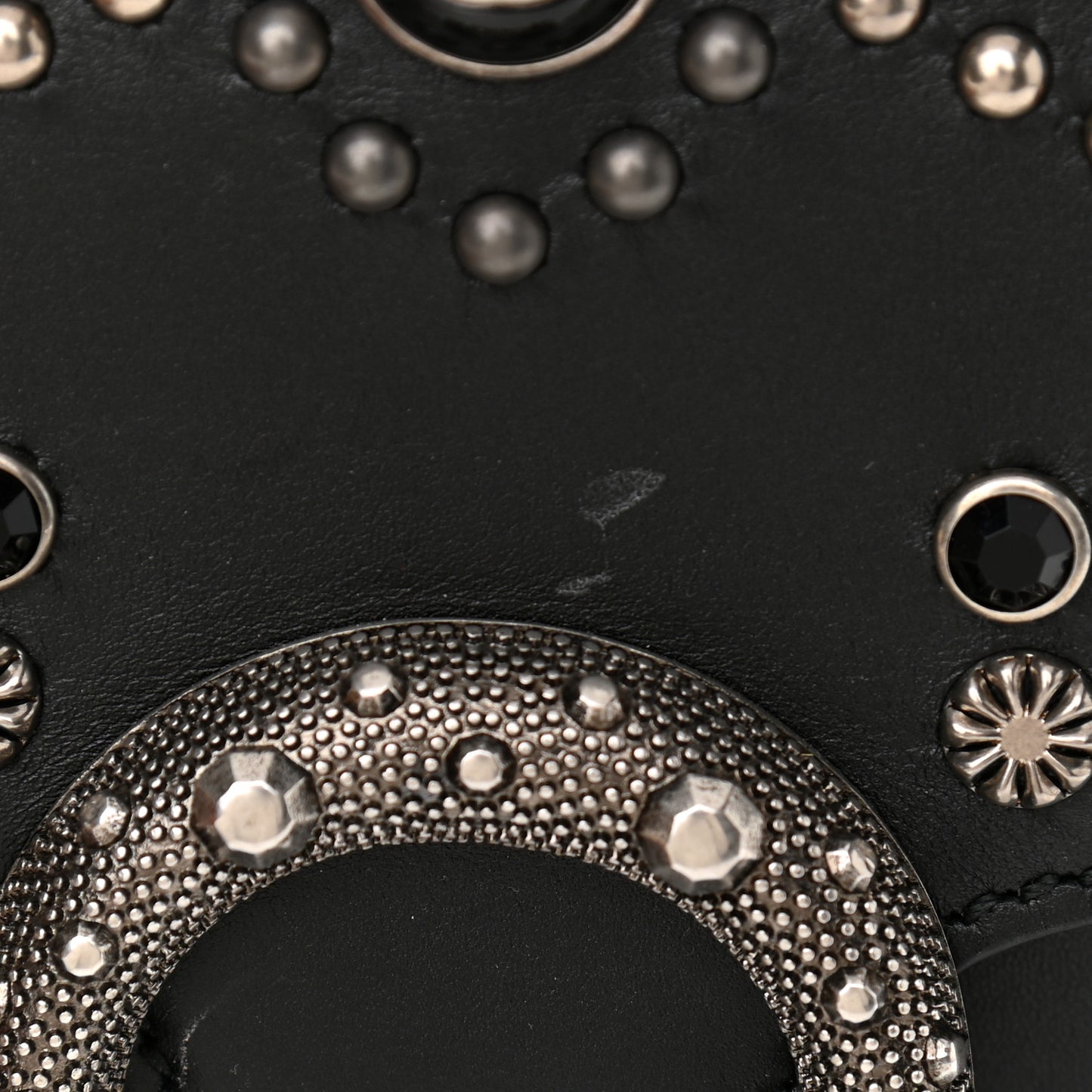 Calfskin Studded Small Dionysus Shoulder Bag Black