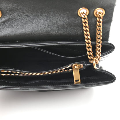 Saint Laurent Calfskin Y Quilted Monogram Small Loulou Chain Satchel Black 5 of 8